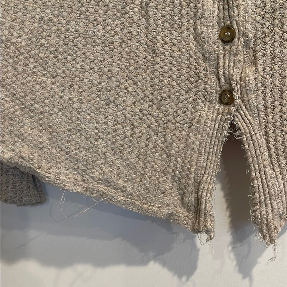 Tan Button-Up Cardigan - Picture 3 of 5